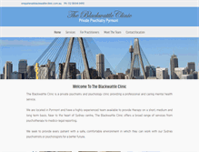 Tablet Screenshot of blackwattleclinic.com.au